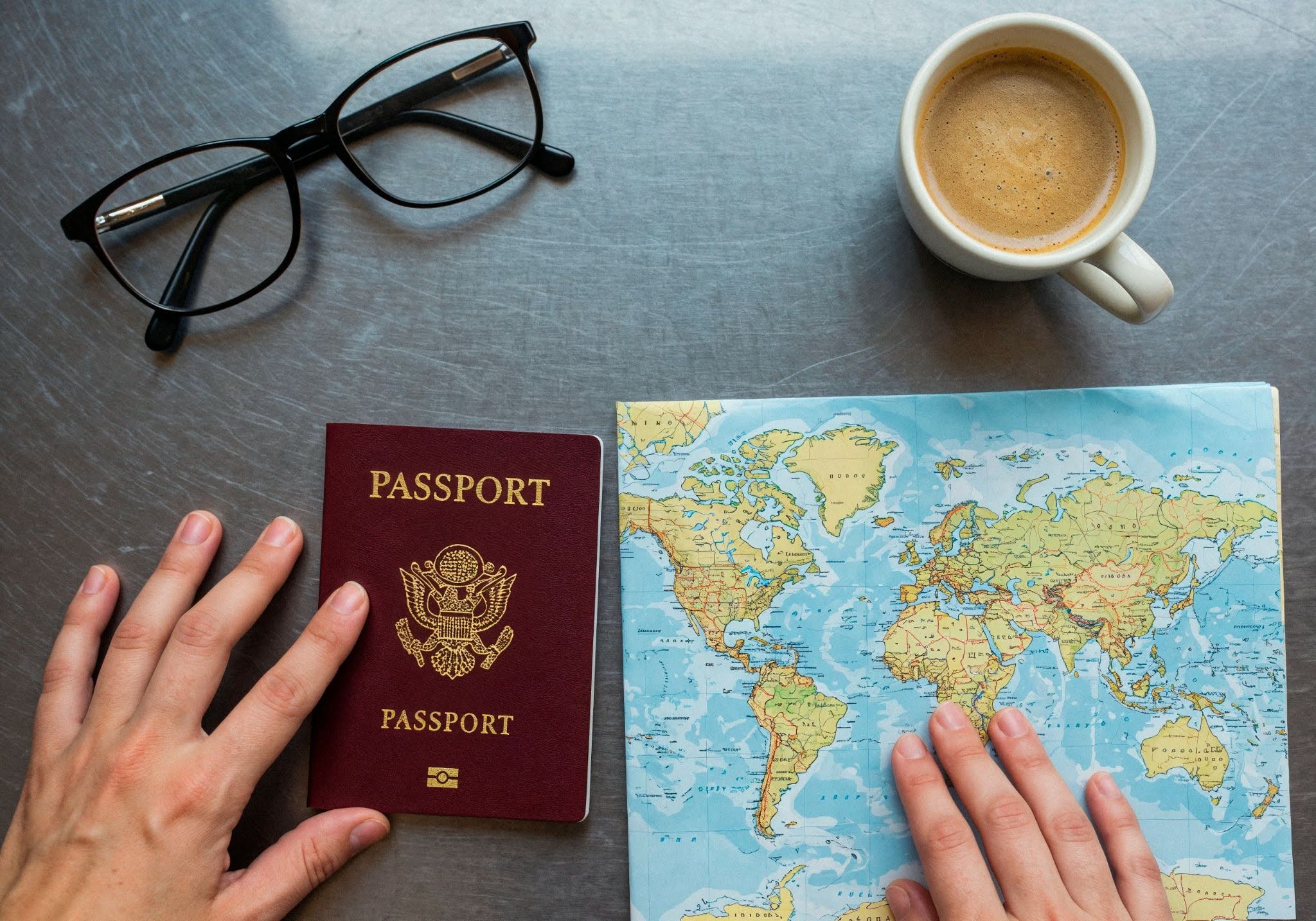 A map and a passport