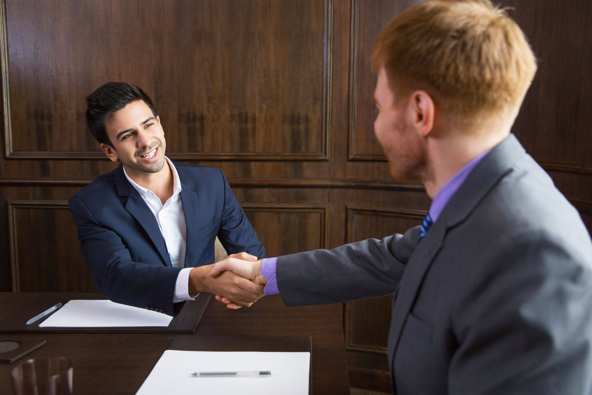 People shaking hands