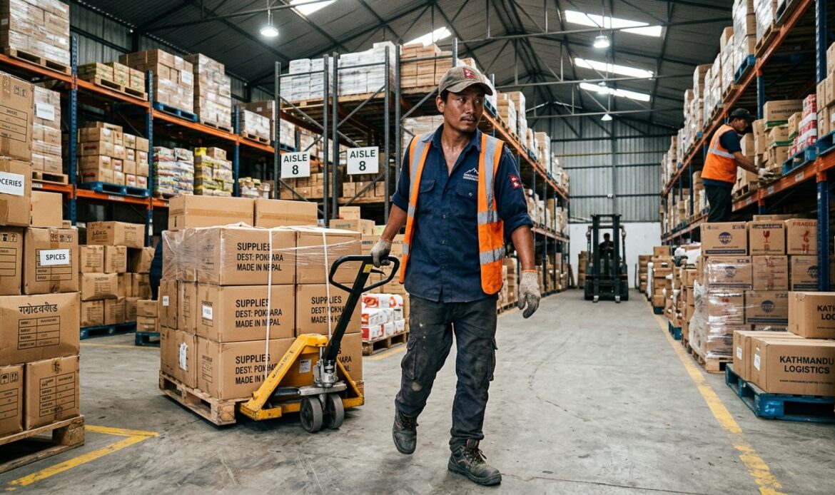 Man working in warehouse