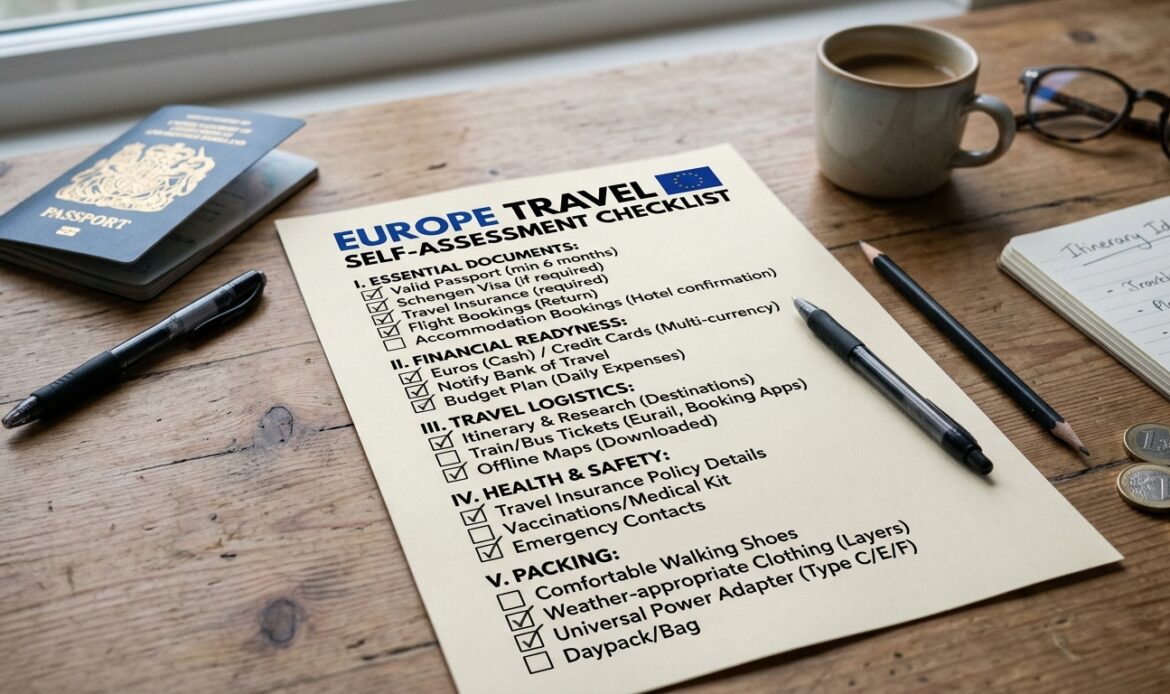 Europe Travel Checklist