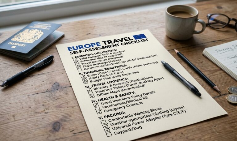 Europe Travel Checklist