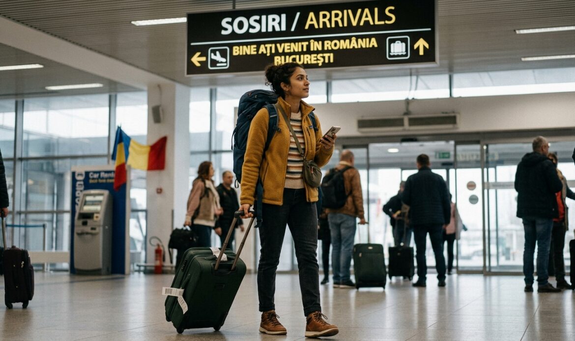 a women going to romania