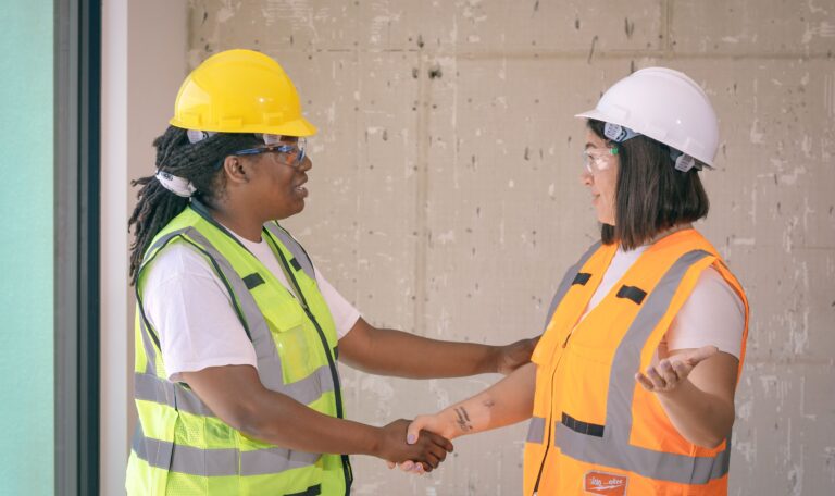 Handshake between employer and worker