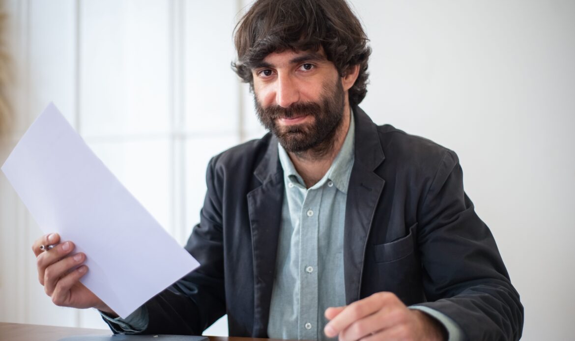 A confident man after proper documentation