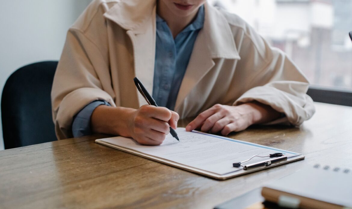 candidate filling CV